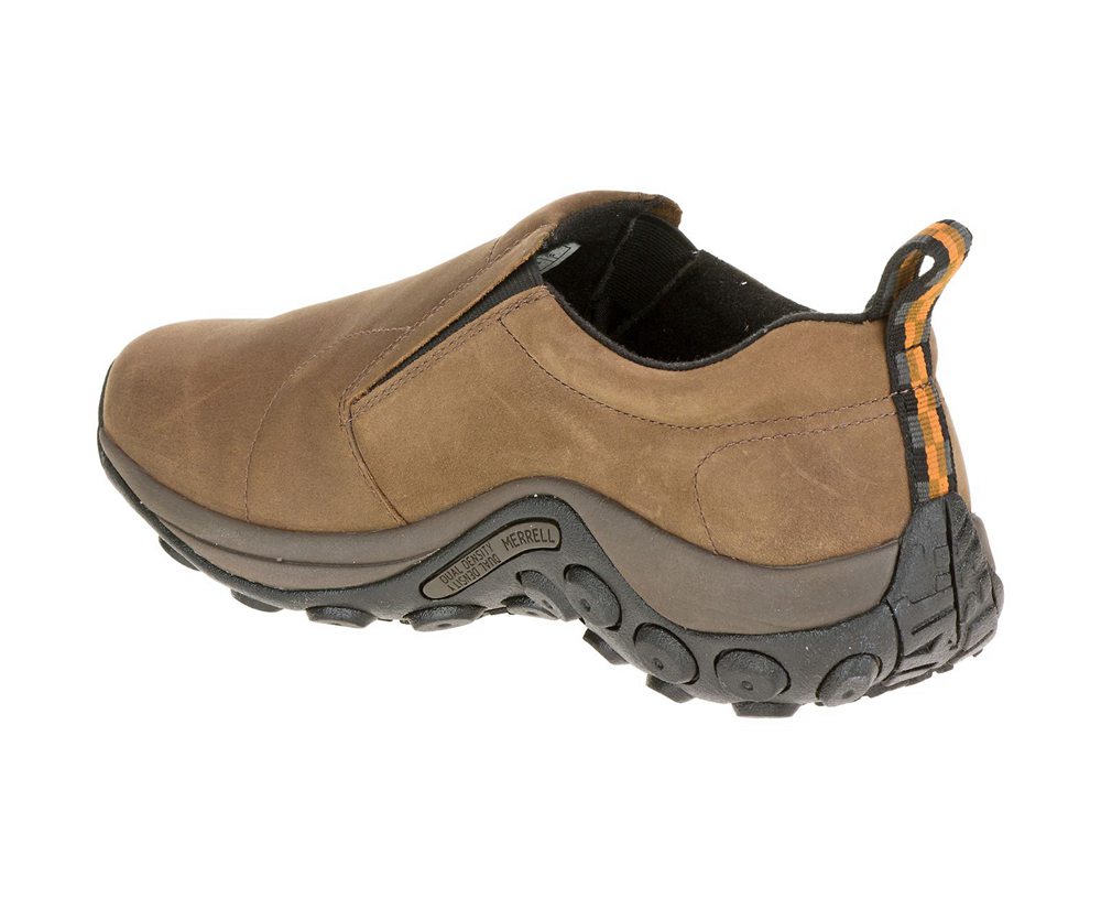 Merrell Slip Ons Brown - Jungle Moc Nubuck Wide Width - Mens 17QXOKYGB